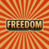 Stickers engagés FREEDOM STANDING, visuel Freedom to Lead Shepard Fairey, pack de 6 tailles, vinyle résistant, design militant